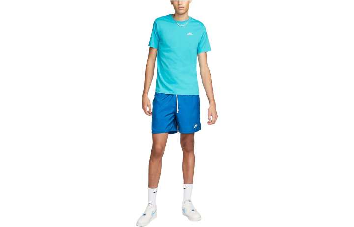 Nike Nike T Shirts Men's Lake Blue Crew Neck Moderate Other