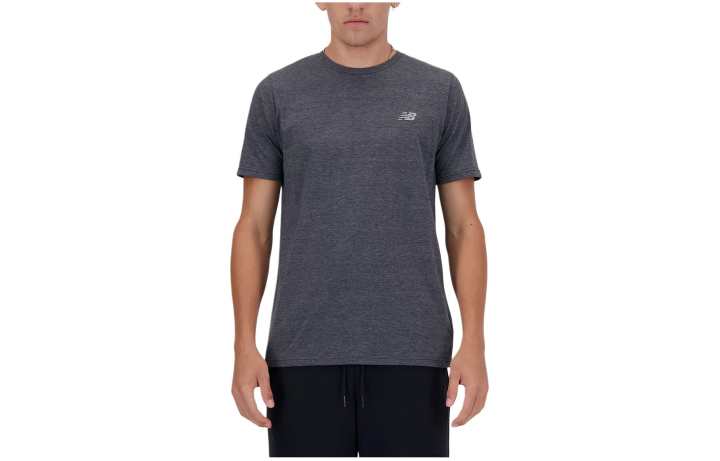 New Balance New Balance Heathertech Sport Essentials Heathertech T Shirt T Shirt Men's Black