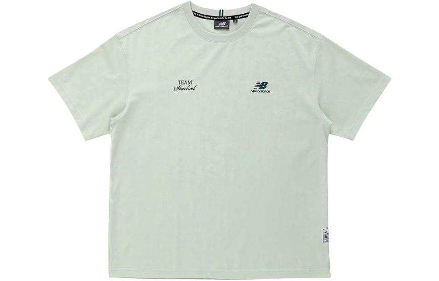 New Balance New Balance T Shirts Men's Beige Crew Neck Moderate Straight Fit