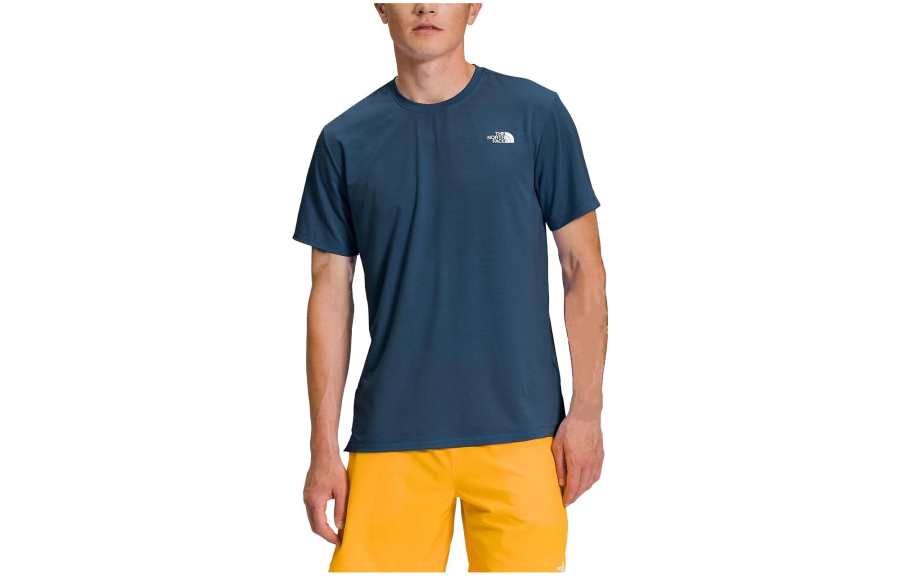 THE NORTH FACE T Shirts Men's Dark Blue Crew Neck Moderate Straight Fit