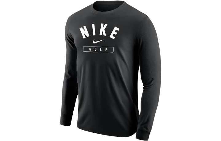 Nike Nike T Shirts Men's Black Crew Neck Moderate Straight Fit