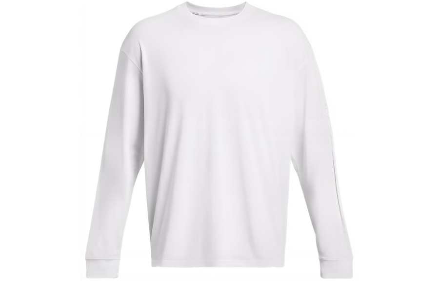 Under Armour SS24 Drop Shoulder Sleeve T Shirt Men's White
