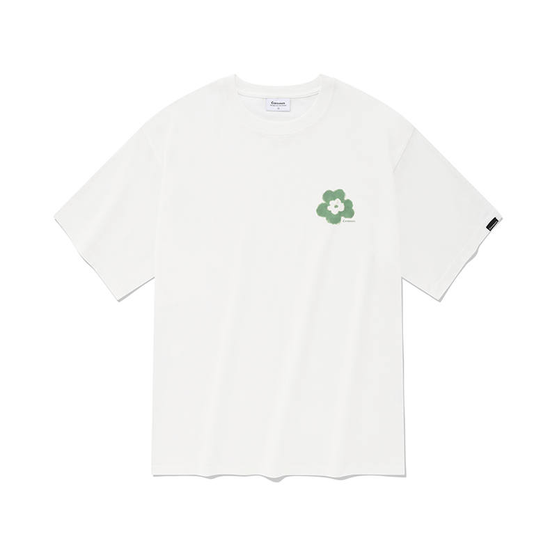 COVERNAT T Shirts Unisex White Crew Neck Moderate Straight Fit