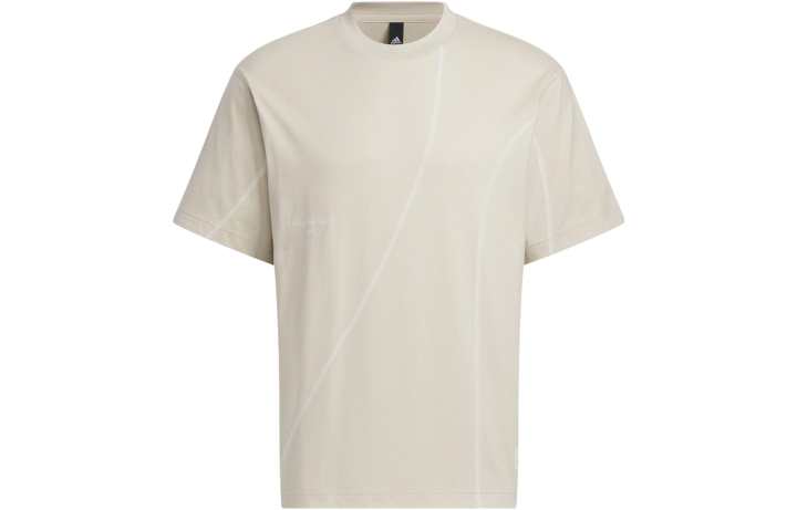 Adidas Adidas Drop Shoulder Sleeve T Shirt Unisex Beige