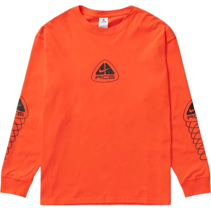 Nike Nike T Shirts Men's Orange Crew Neck Moderate Straight Fit