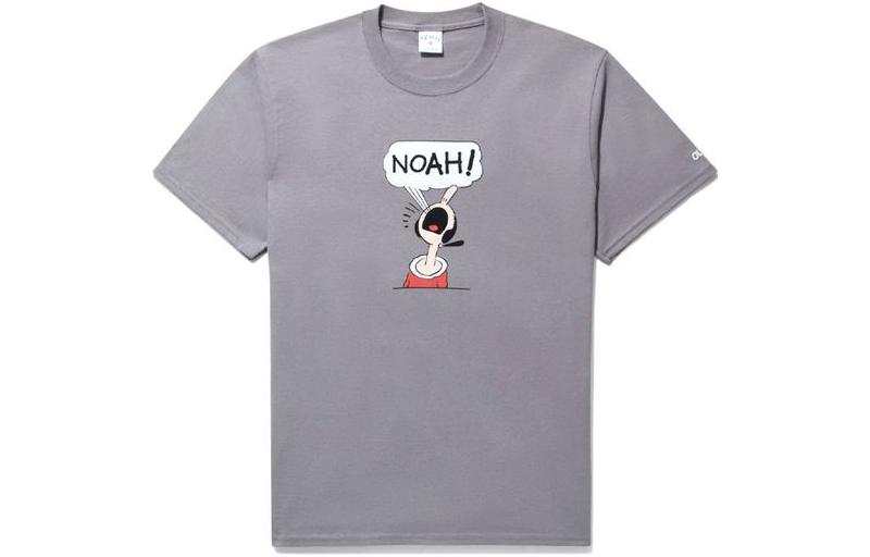 NOAH NOAH T Shirts Unisex Medium Gray Crew Neck Moderate Straight Fit