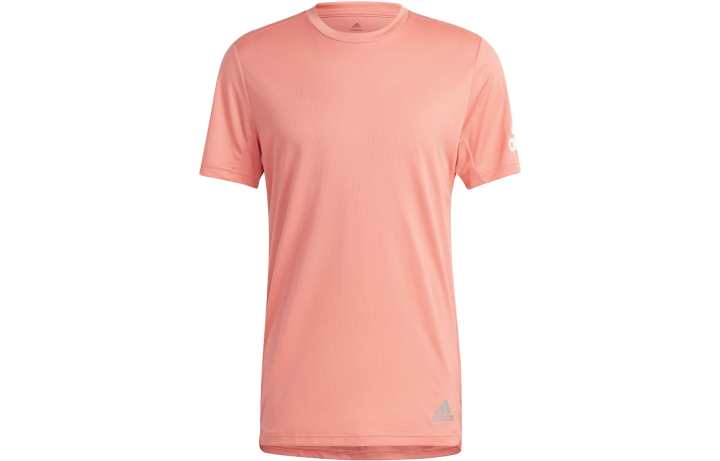 Adidas Adidas T Shirts Men's Pink Crew Neck Moderate Straight Fit