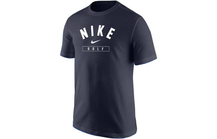 Nike Nike T Shirts Men's Navy Blue Crew Neck Moderate Straight Fit