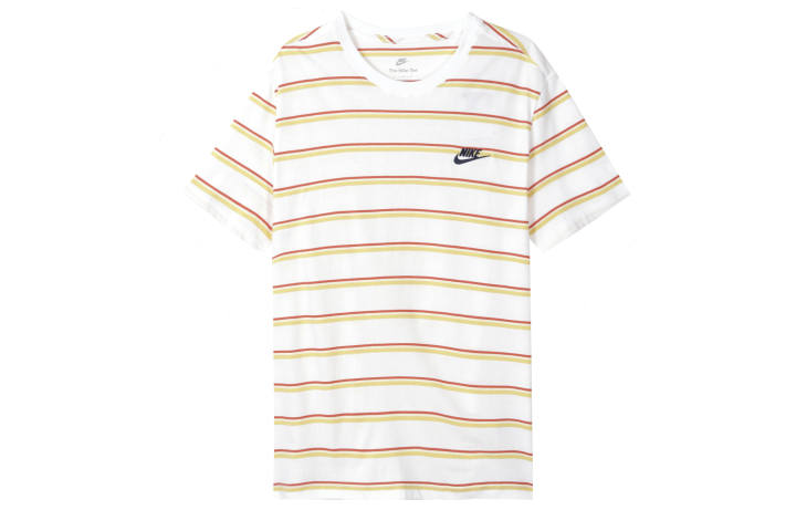 Nike Nike T Shirts Men's White Crew Neck Moderate Straight Fit