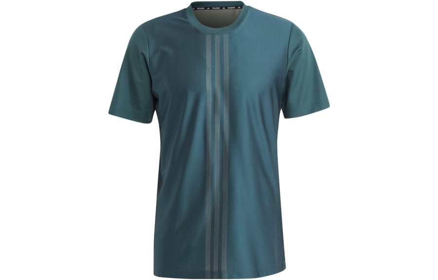 Adidas Adidas HIIT T Shirts Men's Night Blue Crew Neck Moderate Straight Fit