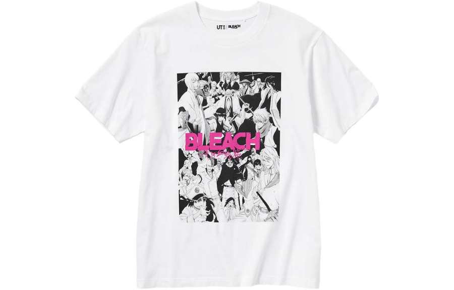 UNIQLO T Shirts Unisex White Crew Neck Moderate Straight Fit