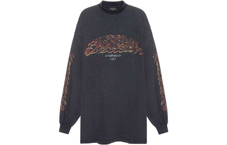 Balenciaga Pre Owned 2000s Graphic print Long sleeve T shirt