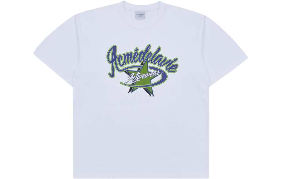 Acme De La Vie T Shirts Unisex White Crew Neck Moderate Straight Fit
