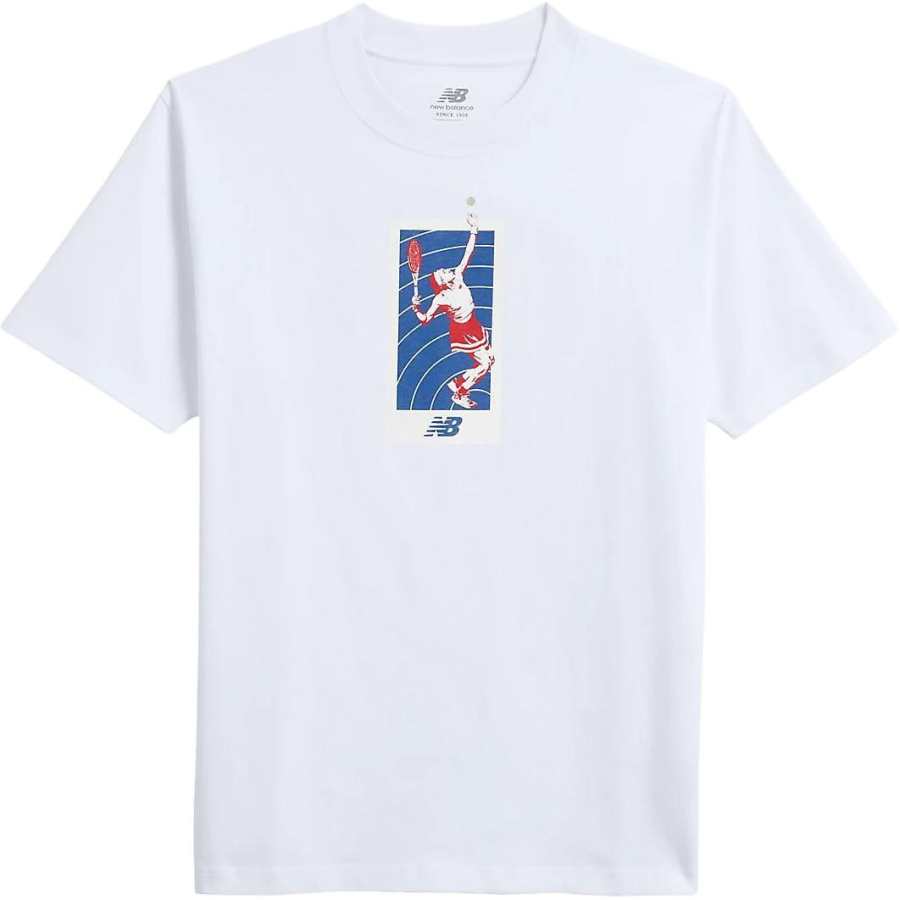 New Balance New Balance Coco Gauff Melbourne T Shirt T Shirt Men's White