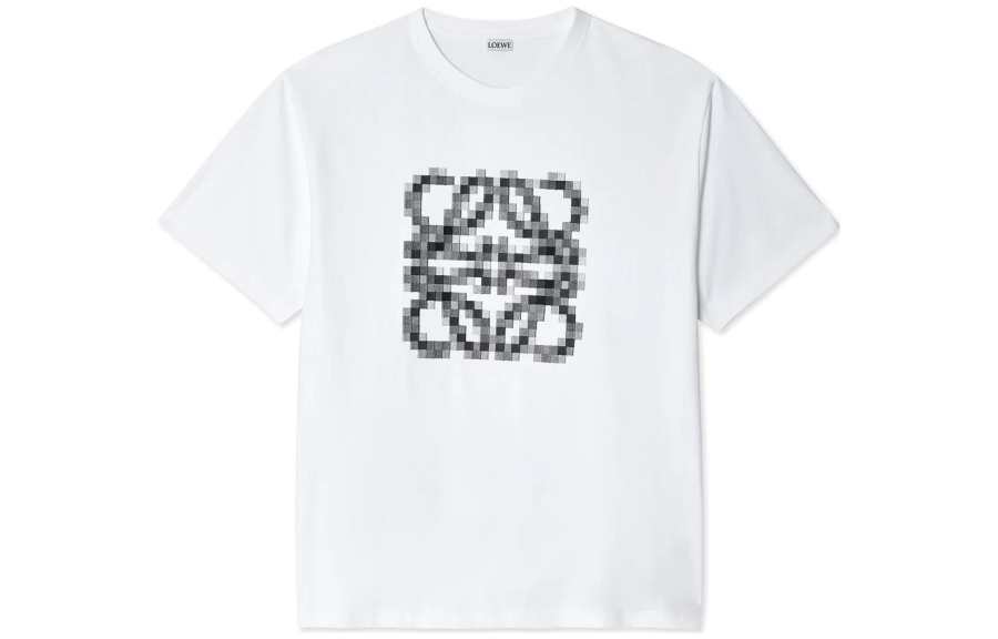 LOEWE Loewe pixel-embroidered T-shirt