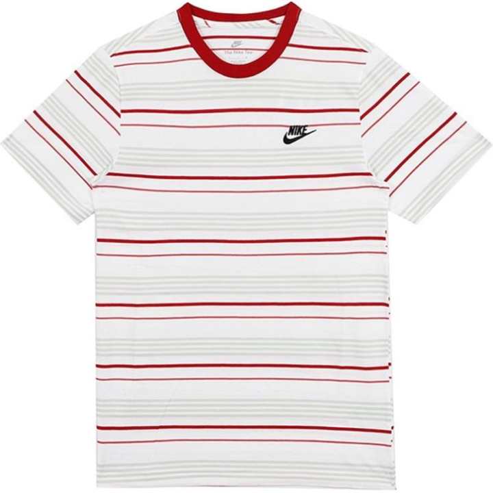Nike Nike T Shirts Men's White Crew Neck Moderate Straight Fit
