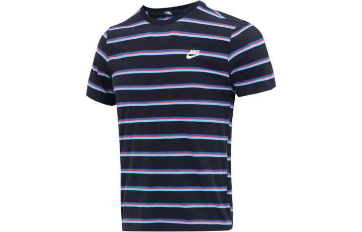 Nike Nike T Shirts Men's Black Crew Neck Moderate Straight Fit