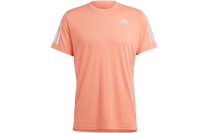 Adidas Adidas T Shirts Men's Orange Crew Neck Moderate Straight Fit