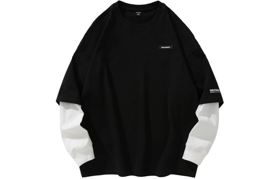 GOLFCROSS T Shirts Unisex Crew Neck Moderate Mock Two Piece