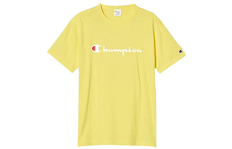 Champion T Shirt Japan Version Unisex Orange Yellow