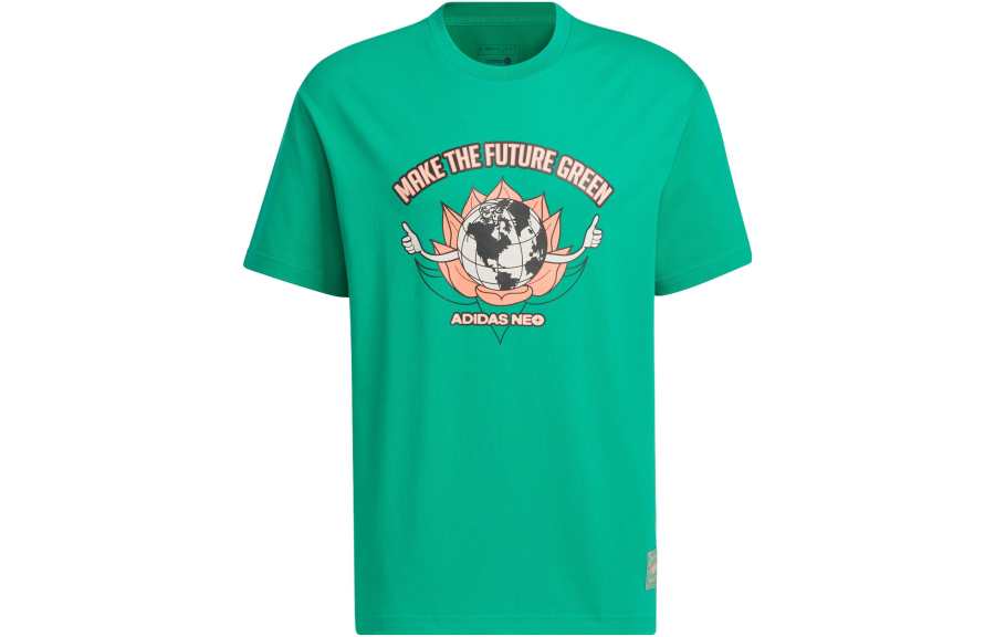 Adidas Neo T Shirt Unisex Lawn Green
