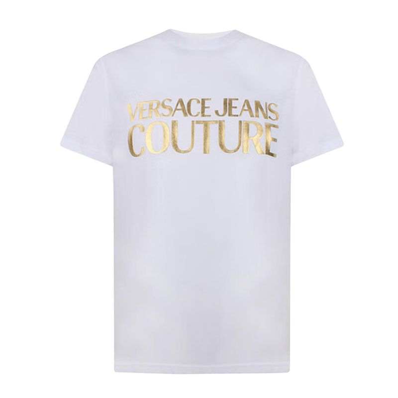VERSACE JEANS COUTURE Logo Printed Crewneck T Shirt