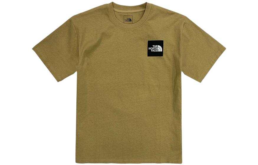 THE NORTH FACE Set in Sleeve T Shirt Men's Khaki Plaid