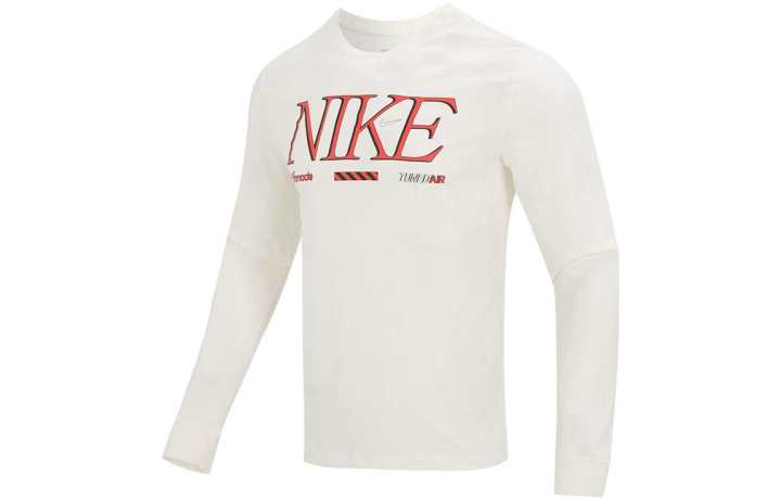 Nike Nike T Shirts Men's White Crew Neck Moderate Straight Fit