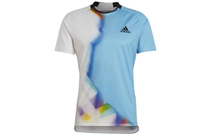 Adidas Adidas T Shirts Men's Multicolor Crew Neck Moderate Straight Fit