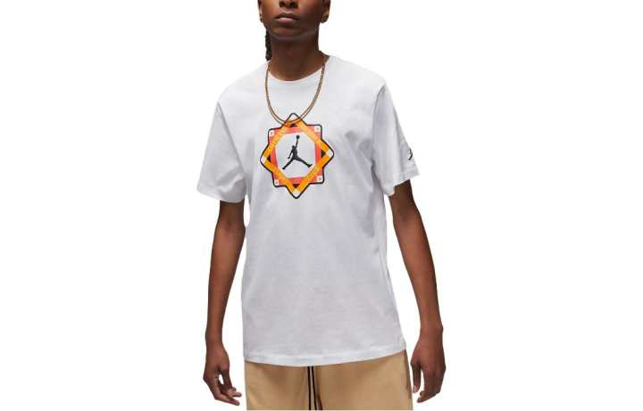Jordan Jordan T Shirts Men's White Crew Neck Moderate