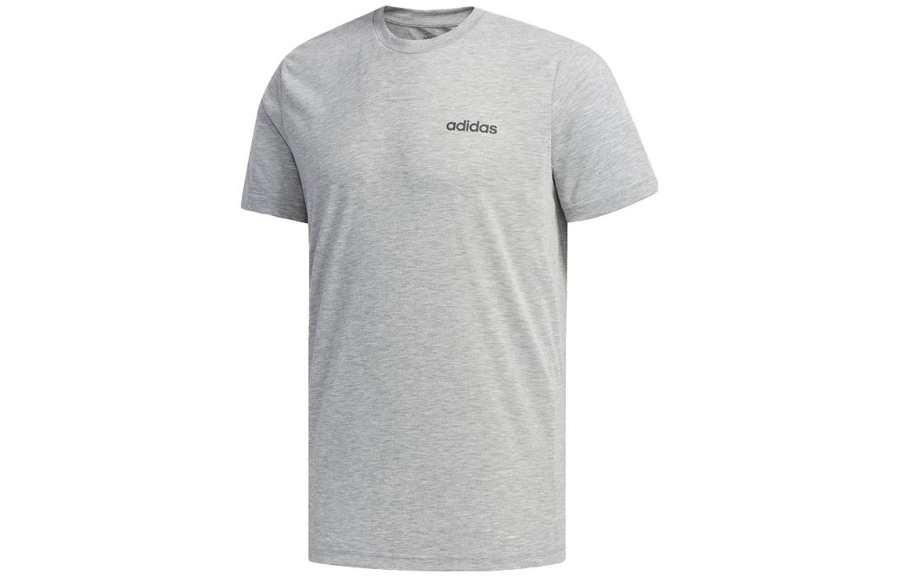 Adidas Adidas T Shirts Men's Gray Crew Neck Moderate Straight Fit