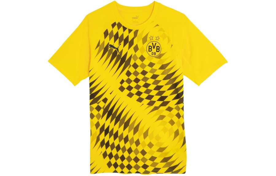 PUMA Borussia Dortmund T Shirt Men's Electronic Yellow Black