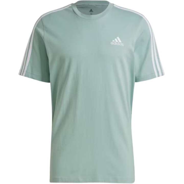 Adidas Adidas T Shirts Men's Turquoise Crew Neck Moderate Straight Fit