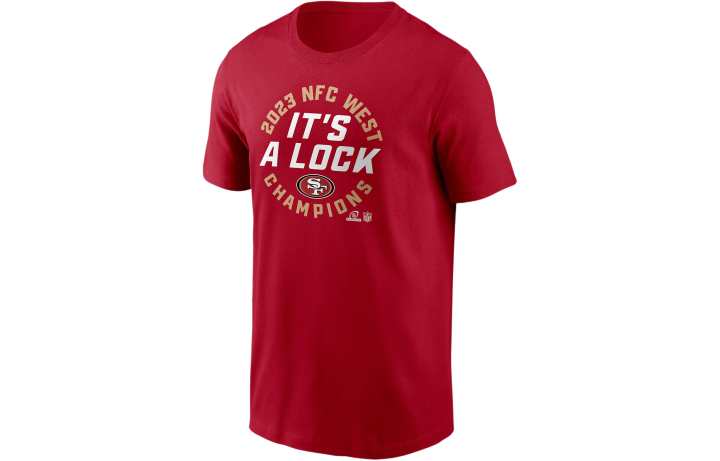 Nike Nike San Francisco Nfc West Champions Trophy Collection T Shirt Men's Scarlet