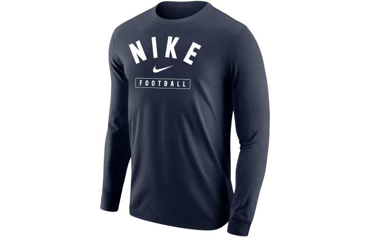 Nike Nike T Shirts Men's Marine Blue Crew Neck Moderate Straight Fit