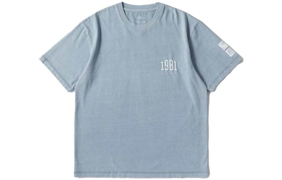 MADNESS T Shirts Men's Blue Crew Neck Moderate Straight Fit