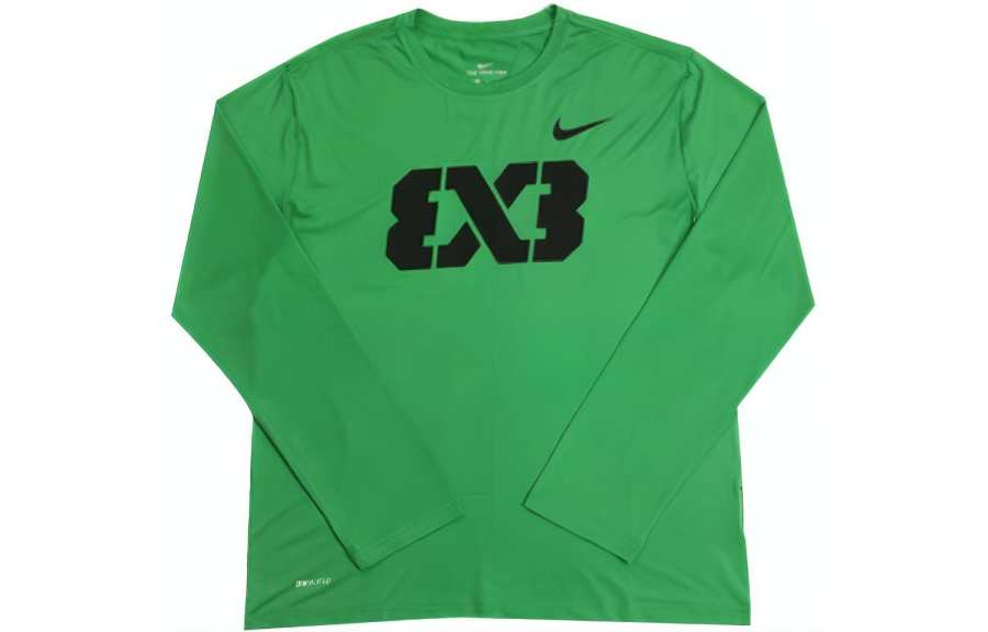 Nike Nike T Shirts Unisex Green Black Crew Neck Moderate Straight Fit