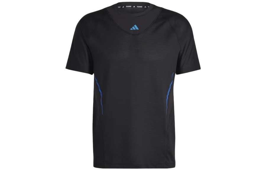 Adidas Adidas HIIT T Shirts Men's Black Crew Neck Moderate Straight Fit