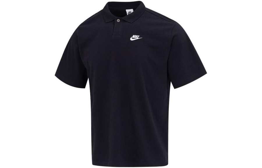 Nike Nike Club T Shirts Men's Black Polo Collar Moderate