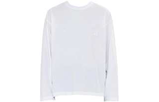 WOOYOUNGMI T Shirts Men's White Crew Neck Moderate Straight Fit
