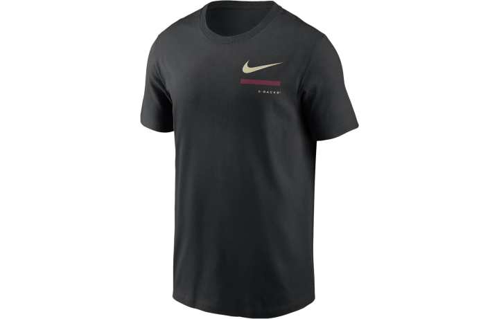 Nike Nike T Shirts Men's Black Crew Neck Moderate Straight Fit