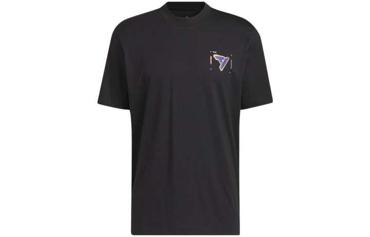 Adidas Adidas T Shirts Men's Black Crew Neck Moderate Straight Fit