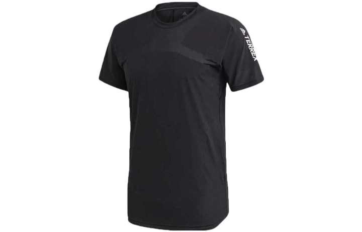 Adidas Adidas T Shirts Men's Black Crew Neck Moderate Straight Fit
