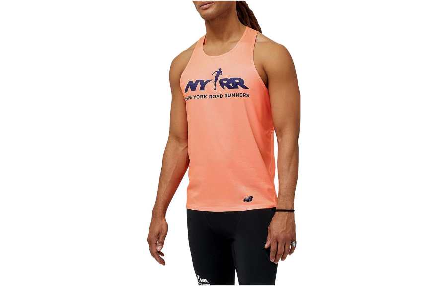 New Balance New Balance T Shirts Men's Pink Crew Neck Moderate Other