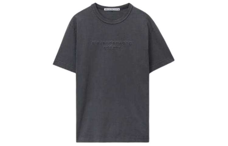 Alexander Wang Logo Embossed Crewneck T Shirt