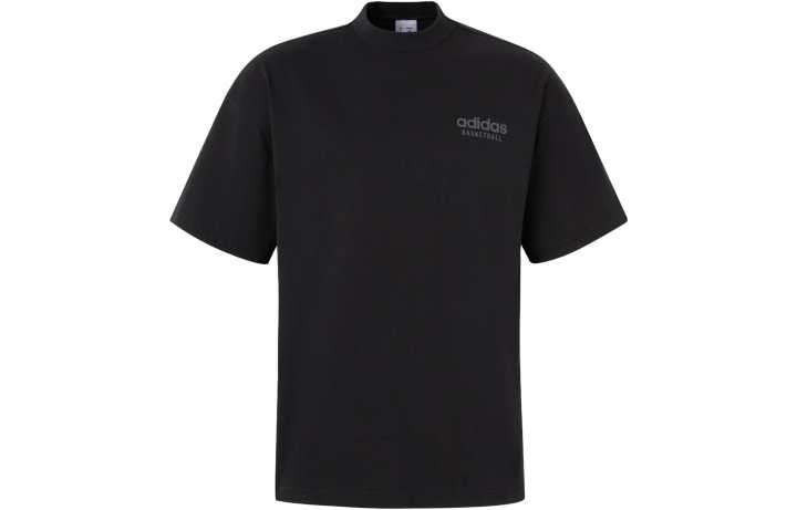 Adidas Adidas T Shirts Men's Black Crew Neck Moderate Straight Fit