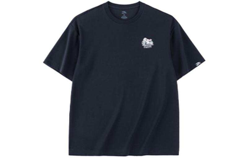 ANTA Life Collection T Shirts Unisex Black Crew Neck Moderate Straight Fit