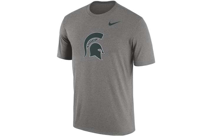 Nike Nike T Shirts Men's Gray Crew Neck Moderate Straight Fit