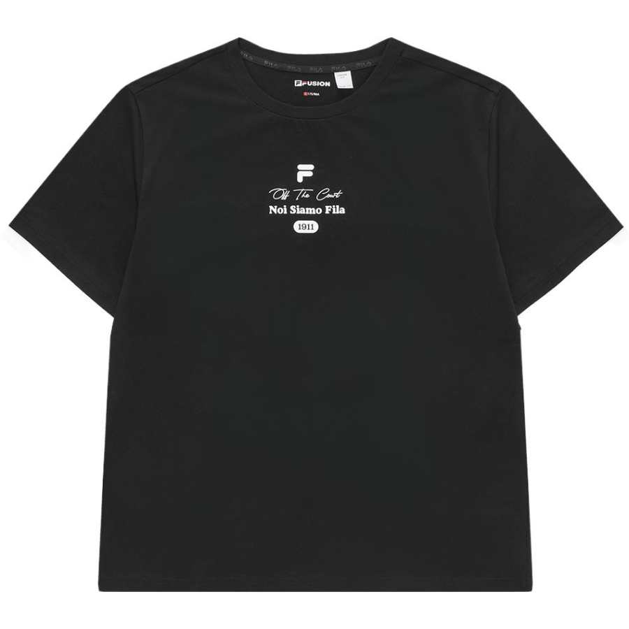FILA FUSION T Shirt Men's Jet Black