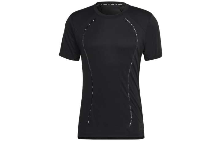Adidas Adidas T Shirts Men's Black Crew Neck Moderate Straight Fit